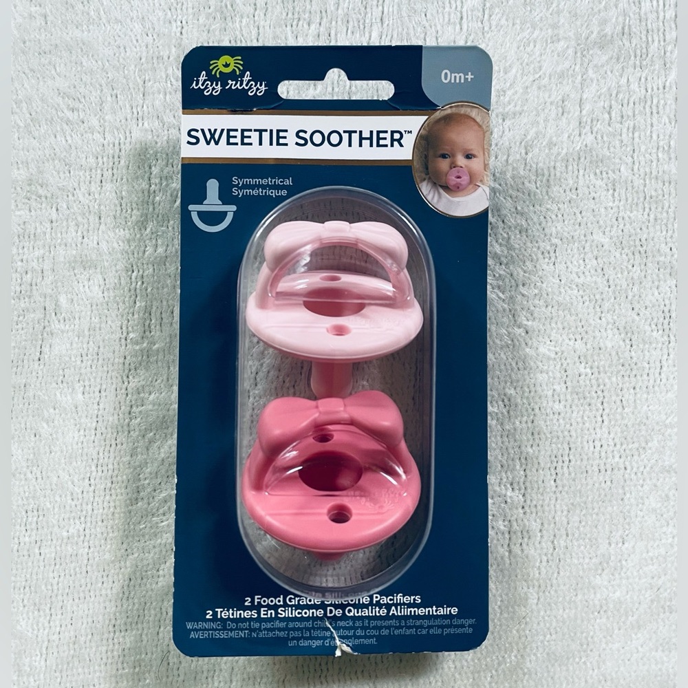 NEW 0m+ Itzy Ritzy Sweetie Soother/ Pacifier/ Rose Pink